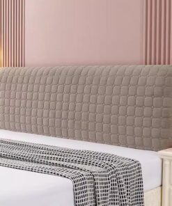 Funda Cabecero Cama, Funda Protectora para Cabecero de Cama Terciopelo Cubierta de Cabecera, Elásticos Protector de Cama para Decoración