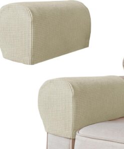 Fundas Para Reposabrazos De Sofá 2 Piezas Lavables Elásticas | Protectores para Brazos de Sofá y Reposabrazos de Sillón Para Sala de Estar Dormitorio Protección Mantenimiento Recli