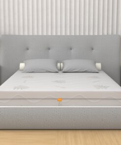 miasuite i sogni italiani Antes Francés Retirable 140x190, Alto 25 cm, Losa en Memoria Espuma Alta 6 cm, a 9 Zona Ortopédico Colchón con Dispositivo Médico, Blanco