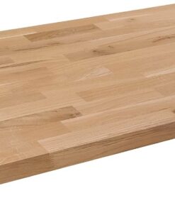 domli Tablero de madera maciza de roble | 1200 m x 600 mm x 40 mm | De madera europea grande cuadrada de calidad superior para cocina, comedor, mesa de trabajo, encimera de escritorio