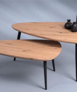 HomeTrends4You Luka Mesa de Centro o sofá, MDM, Roble Artisane, 100x46x70cm