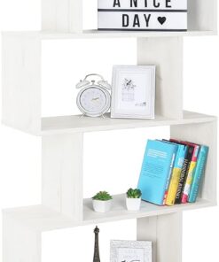 RICOO Estanteria Salon 192 x 70 x 25 cm WM070-EP Estante librería de Suelo Roble Claro