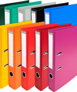 Classeur a levier pvc a4 dos de 50 mm, paquete con 10 unidades, colores surtidos