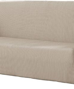 Estoralis Berta | Funda Sillon de Diseño Moderno | Tejido Elastico Marfil | para 3 Plazas (de 170 a 220 cm.) | Maxima Adaptabilidad a Todo Tipo de sillones