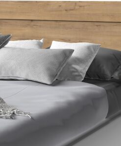 MUEBLES PITARCH-Cabecero Cama Doble de 150 Moderno, Roble Gold, 106x164x2,2cm, Dormitorio de Matrimonio, Vintage, Colección Aroa