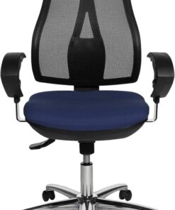 Topstar OP290UG26 Open Point SY Deluxe - Silla giratoria para Oficina (Incluye Brazos), Color Azul