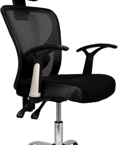 La Silla Española HC1159NG Silla de Oficina con Reposacabezas, Negro, 66 x 62 x 125 cm