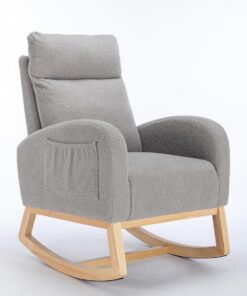 Sillón reclinable con reposapiés otomano tapizado en PU de 5 Puntos, Color Negro, Ideal para Sala de Estar y Dormitorio