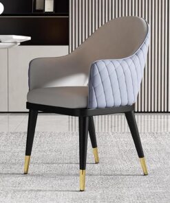 LiChA Sillas de Comedor de Cocina tapizadas de Cuero PU, sillones Decorativos para Sala de Estar y Comedor de Ocio con Patas de Metal Resistentes