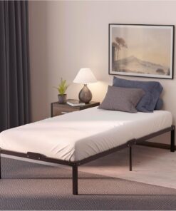 Dreamzie Cama de Metal 90x190 con Somier de Metal - Somier 90x190 con Patas - Altura de 45cm - Estructura Resistente, Montaje Sencillo, Gran Espacio de Almacenamiento