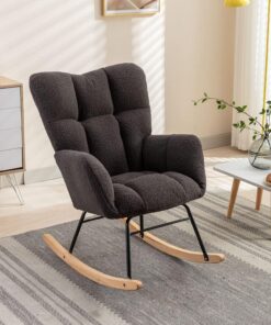 Sillón reclinable con reposapiés otomano Tapizado de PU 5 Puntos r Ideal para Sala de Estar y Dormitorio Negro