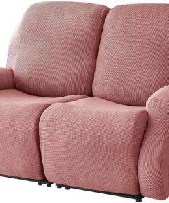 Funda De Sofá Relajante Reclinable Elástica De 2 Plazas, Relajante Reclinable Universal con Bolsillos, Lavable De 6 Piezas, Masaje Eléctrico(G,2 posti)