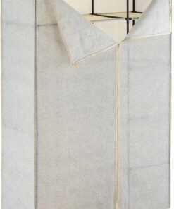 Well Home Armario de Tela Plegable XL con Barra para Colgar Ropa - 110x174,5x45 cm