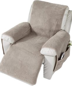 EBETA Funda para sillón reclinable, Funda Protectora Antideslizante para sillón de Relax, Funda Protectora Antideslizante (Arena, 76 x 231 cm)
