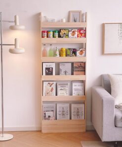 Heehee Estantería de Madera Maciza Organizador para Libros, Almacenamiento de Juguetes y Estante de Pared para Niños y Adultos
