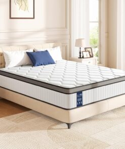 BedStory Colchón Híbrido 90x190 cm, Muelles Ensacados, Altura 31 cm, Ergonomico + Alta Transpirabilidad