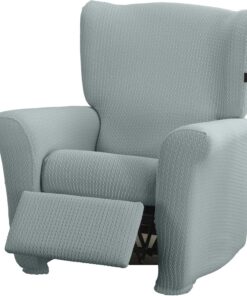 Estoralis Sumatra | Funda de Sillon Bielástica | Tejido Súper Elástico C/ 04 Azul | para Sillon Relax de 70 a 90 cm. | Protector de Calidad | Súper Ajustable