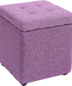 Banco de Almacenamiento de Entrada Almacenamiento de Tela Otomanas Asiento Reposapiés Taburete de Almacenamiento Banco de Zapatos Almacenamiento de Entrada Taburete de almacenamien
