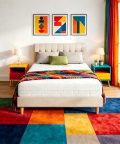Novilla Colchón 90x200 cm con Resortes Ensacados Individuales, Sensación Medio-Blanda, 24cm Altura, Soporte Corporal 3 Zonas, Espuma Transpirable, Ideal para Alquiler, Certificado Oeko-Tex