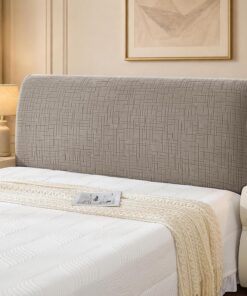YSTELLAA Fundas Cabeceros Elástica, Suave Funda Cabecero Antipolvo, Universales Funda Cabecero Cama Modernas, Lavable Fundas para Cabeceros De Cama(180cm, Caqui)