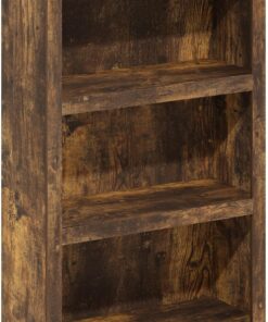 Furinno Rail De 3 Niveles con Estante Abierto, 26,5 X 63,5 X 99,5 Cm, para Salón, Dormitorio Y Oficina, Color Pino Ámbar