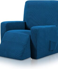 Fundas Decorativas para Sillones Relax Jacquard Fundas de Sillón Poliéster Fundas de Sofá, Azul