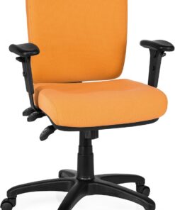 hjh OFFICE - 702230 Zenit Base Silla de Oficina giratoria, Tejido Naranja