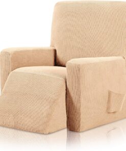 Fundas Decorativas para Sillones Relax Jacquard Fundas de Sillón Poliéster Fundas de Sofá, Amarillo