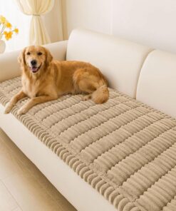 LiveGo Fundas de sofá lavables, fundas de sofá mullidas para mascotas, funda de sofá para perros, funda de sofá para mascotas, protector de sofá para perros, funda de sofá antideslizante de 2, 3, 4