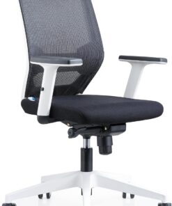 Silla de Oficina RD-908W Ergonómica con Mecanismo Sincro de 5 Posicione | Regulación Lumbar, Brazos Ajustables 1D y Asiento de Espuma Inyectada – Alta Resistencia, Malla Transpirable