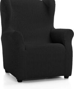 MARTINA HOME Funda Sillón Túnez Orejero Negro