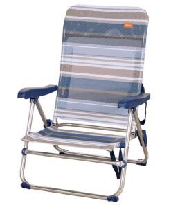 AKTIVE 62601 - Silla playa plegable baja 5 posiciones marinera