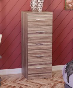Vida Designs Pecho Cómoda Estrecha, Nogal, 36D x 34.5W x 90H centimetres
