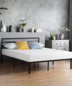 Oleesleep 20cm Colchón de Espuma con Memoria Blanco / Espuma Fría de Gel / Oeko-Tex / CertiPUR-US / Colchón Confort / Colchón Enrollable / 3 Capas / 140 x 200cm / Blanco