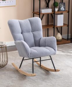 Sillón reclinable con reposapiés otomano, tapizado de PU, 5 Puntos, para Sala de Estar y Dormitorio, Color Negro