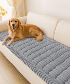 LiveGo Funda de sofá gruesa lavable, antideslizante, protector para mascotas, 2/3/4 plazas, alfombra tatami y funda para sofá cama