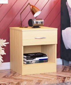 Vida Designs Riano Gabinete, Metal, Pino, H: 47 x W: 40 x D: 36