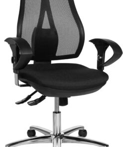 Topstar OP290UG20 Open Point SY Deluxe - Silla giratoria para oficina (incluye brazos), color negro | Fabricado en Alemania | Ergonómico | Seguridad probada por GS-Intertek