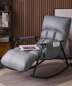Sillones Para El Salón Plegable 5 Velocidad Ajustable,Moderno Sillón Reclinable Butaca Salon De Relax,sillon Relax,mecedora Con Respaldo Ajustable ,butacas De Salon,Tumbonas Jardin Exterior ( Color :