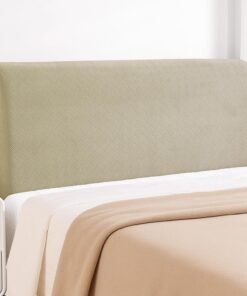 YSTELLAA Fundas Cabeceros, 150CM, Funda Cabecero Elástico, Universales Fundas para Cabeceros De Cama Antipolvo, Funda Protectora De Cabecera Modernas Lavable, Suave Y Resistente, Caqui