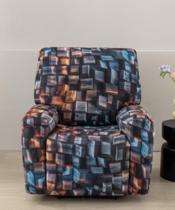 LiveGo Funda para silla reclinable, funda elástica de jacquard para reclinables de 1, 2, 3 plazas, protector de muebles lavable para Lazyboy, sillas eléctricas y fundas de sofá aptas para mascotas