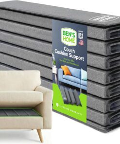 BEN'SHOME Soporte de cojín Largo Mejorado [7.7 x 27.7 a 81.5 Pulgadas] – Soporte de cojín para sofá flacido, Fuerte Soporte para Fijar tu sofá Grande y Profundo | Grosor de 0.4 Pulgadas