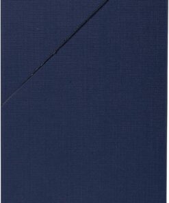 Exacompta 89427E - Caja de transferencia de papel tintado, lomo de 12 cm, tamaño 25,5 x 34 x 12 cm, para archivar carpetas en formato A4, color azul oscuro