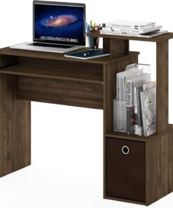 Furinno Escritorio De Computadora Marrone (Nogal Columbia/Marrón Oscuro)