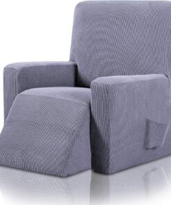 Fundas Decorativas para Sillones Relax Jacquard Fundas de Sillón Poliéster Fundas de Sofá, Azul Claro