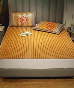 Colchón Refrescante For Dormir, Colchoneta Suave De Bambú Mahjong, Colchón De Bambú Mahjong, Almohadilla Suave Y Transpirable, Transpirable, For Cama Individual, Doble, Sofá, Silla De Suelo(150