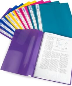 Rapesco 0919 Carpeta 20 Fundas, A4, Colores Surtidos, 10 Unidades