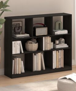 Furinno DALY - Estantería para libros, estantería de 8 cubos, estantería organizadora de almacenamiento de cubos horizontales, 27.7 x 119.9 x 100.1 cm, para sala de estar, dormitorio, oficina en casa