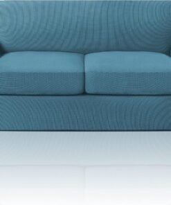 PrinceDeco Funda para sofá biplaza con cojín en T, funda de sofá de 3 piezas para sofá de 2 cojines, con 2 fundas individuales en forma de T de hasta 72 pulgadas, elástica, lavable a máquina, azul