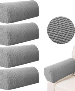 GWAWG 2 piezas Fundas para sillón Protectoras Slipcover, Fundas para brazos de sofá antideslizantes, Fundas para brazos de silla en poliéster, Protector de muebles para sofá y silla